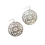 Scratched Earrings Silver X11S