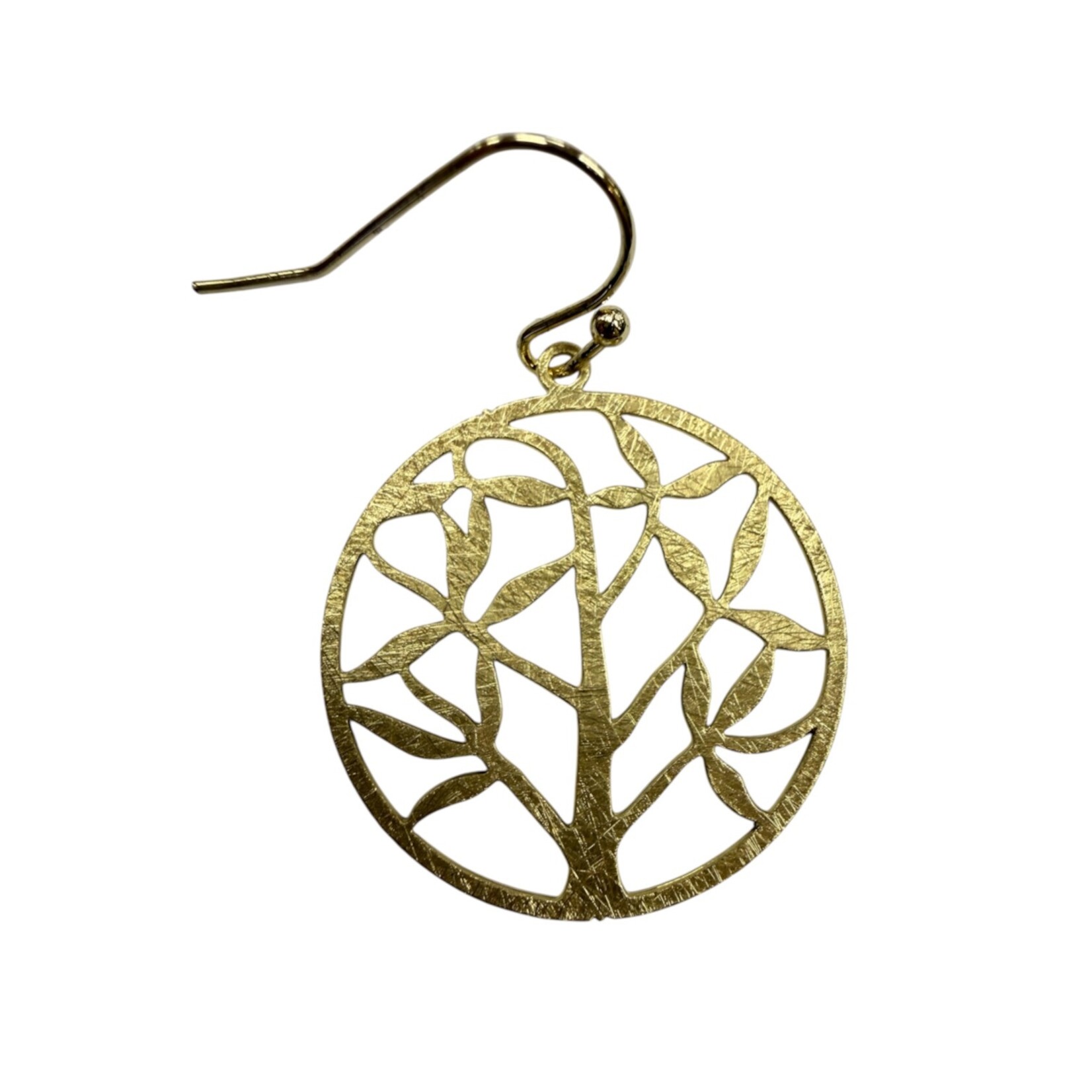 Scratched Earrings Gold X30G