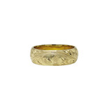 14K Yellow Gold 6mm Lehua Blossom Ring