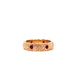 18K Rose Gold 5mm Pua Lehua Ruby Ring