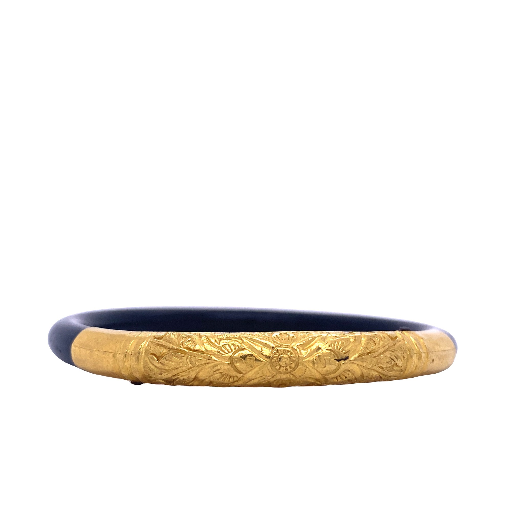 Wood and store gold bracelet