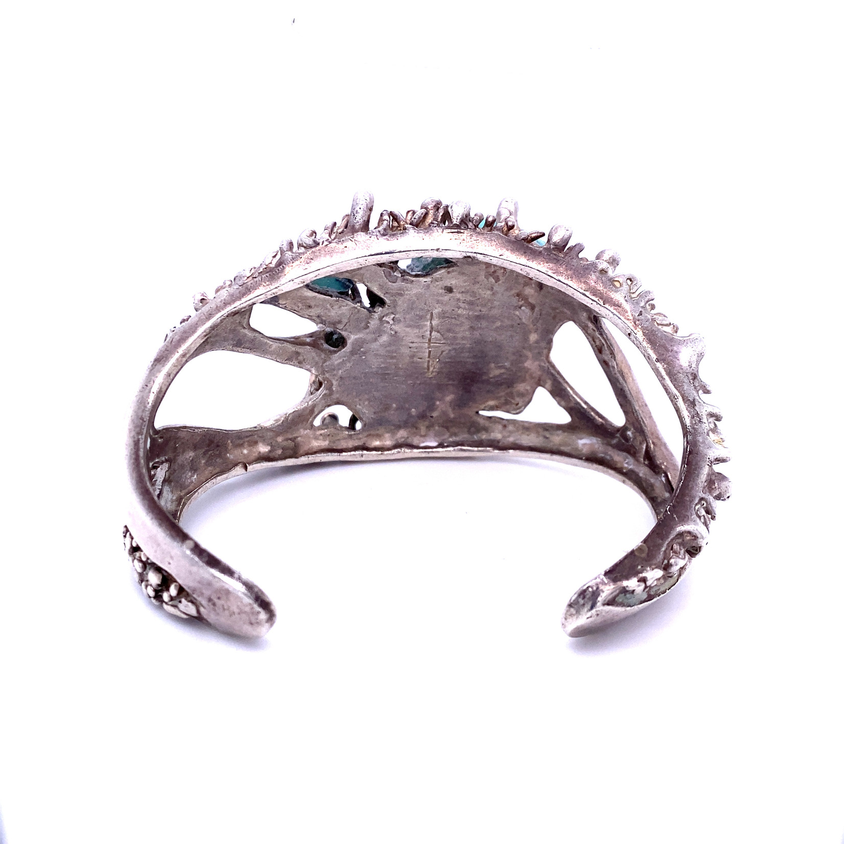 Sterling Silver Rough Turquoise Cuff Bracelet