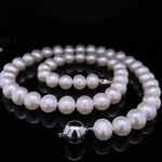 Sterling Silver Clasp 17" 8mm "Fresh Water Pearl" Necklace