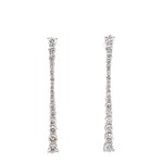 14K White Gold Diamond dangles D.1.32cttw