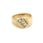 14K Yellow Gold Diamond ring D+/-.48cttw size 9.75