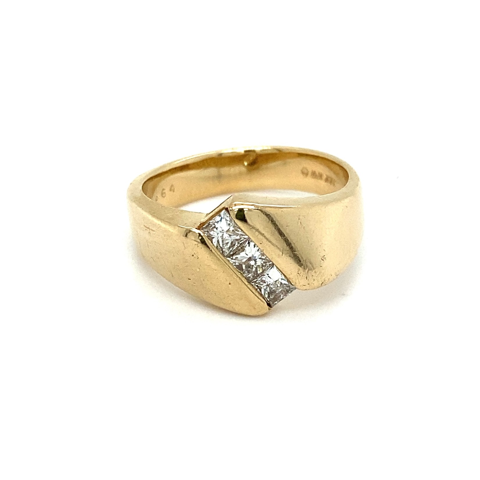 14k Yellow Gold Diamond ring D+/-.48cttw size 9.75