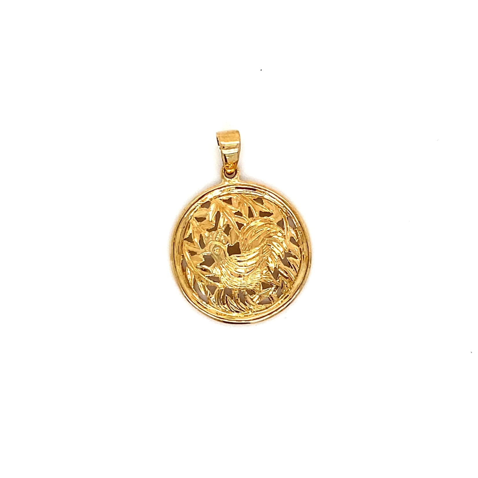 14k Yellow Gold Rooster pendant