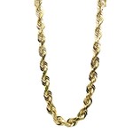 14k Yellow Gold 24" 7mm DC Rope