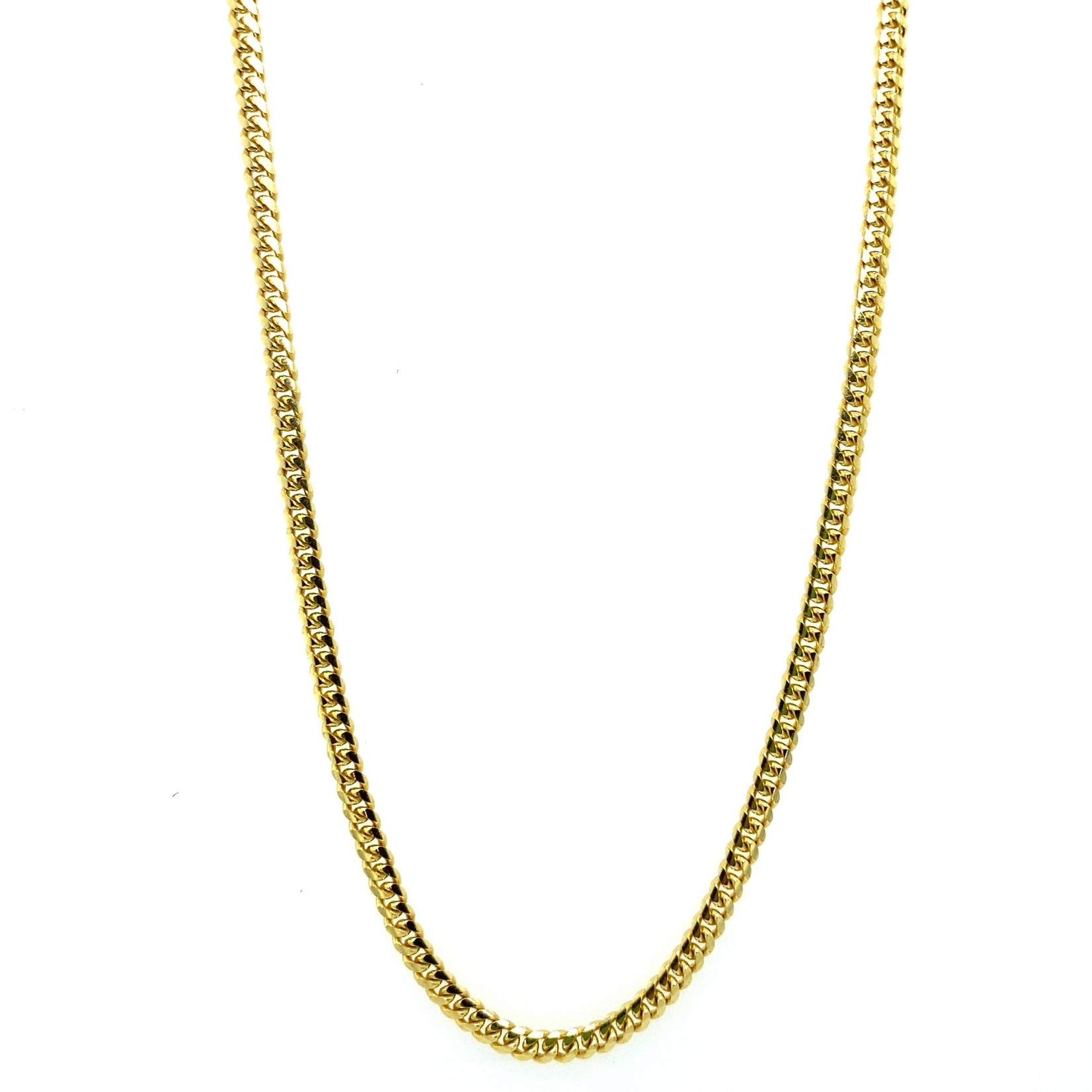 14k Yellow Gold 20" 3mm Miami Cuban