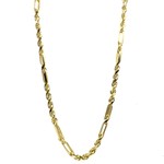 14k Yellow Gold 24" 4mm Milano Rope chain