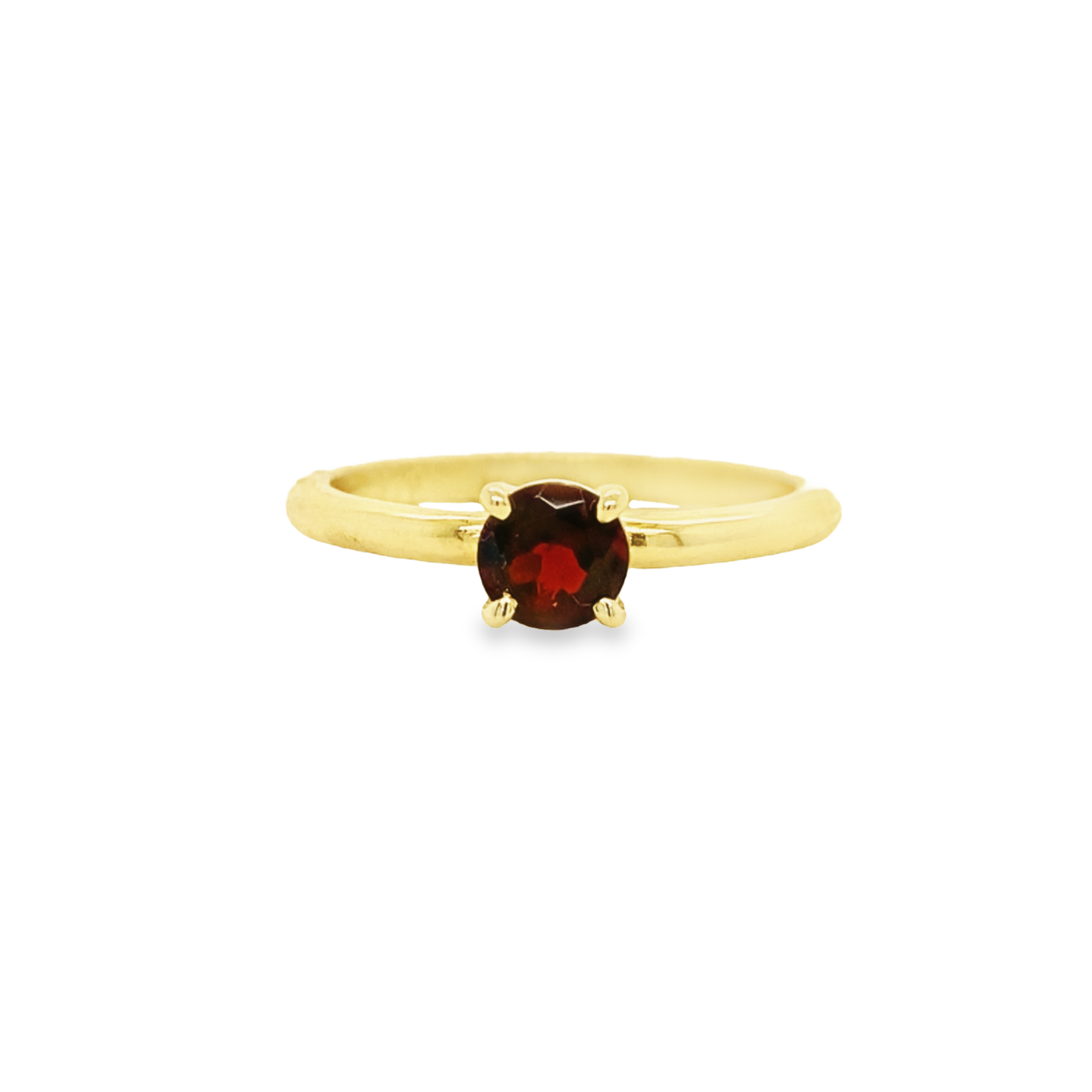 14k Yellow Gold Garnet ring sz7