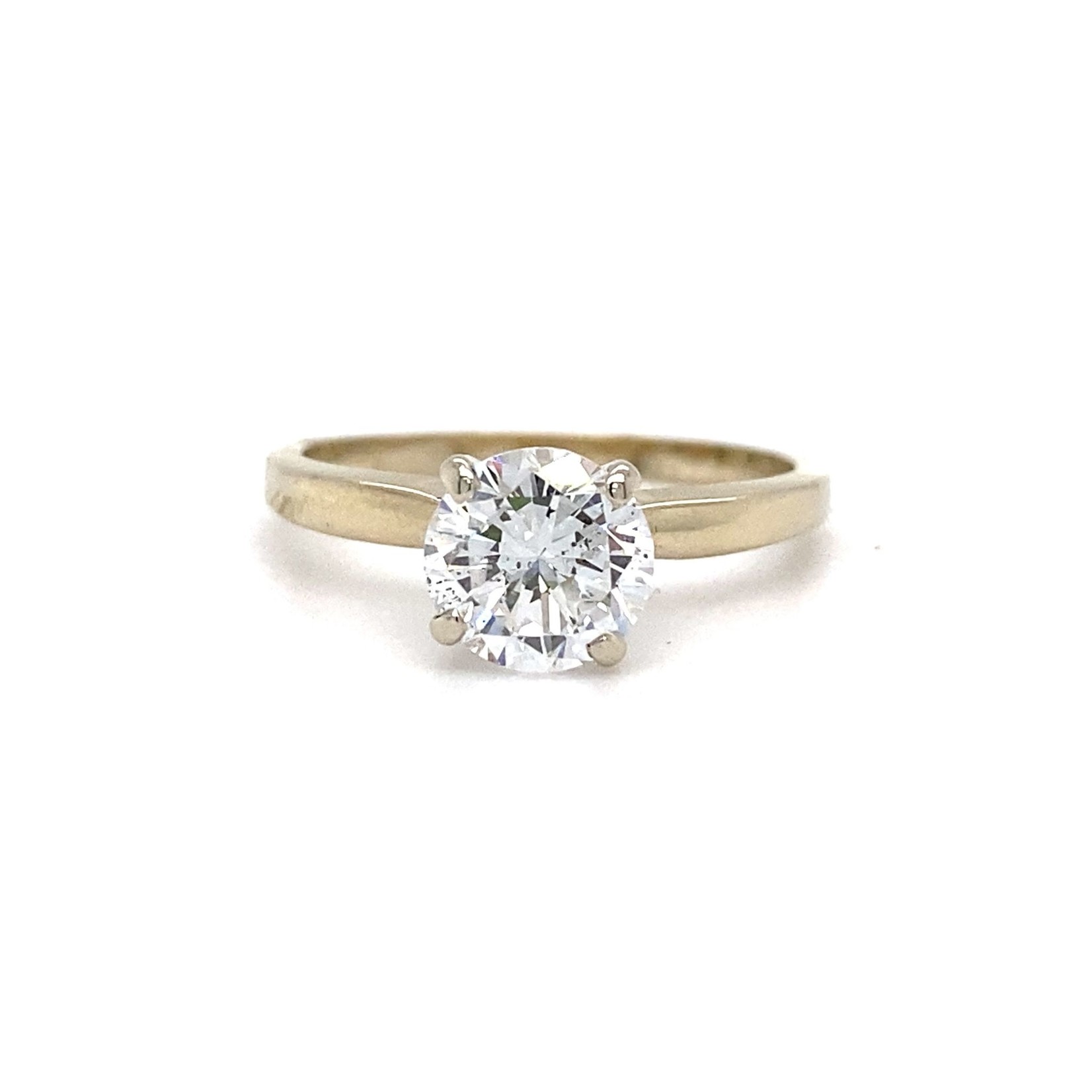 18K White Gold Diamond Solitaire Ring size 5.5