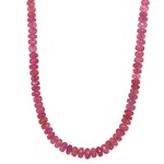 Sterling Silver 16" GF Ruby necklace