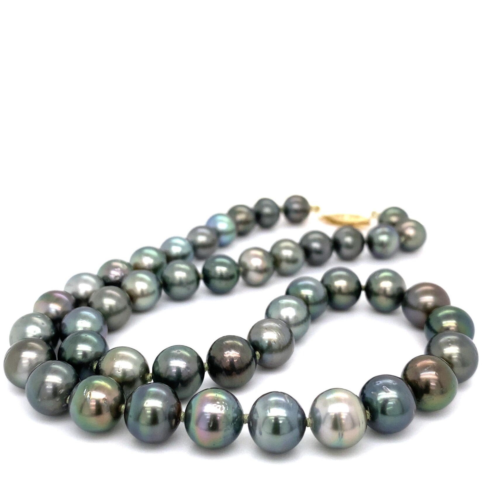 15 x 16.6mm Baroque Multicolor Tahitian Pearl Necklace | American Pearl