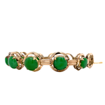 14K Yellow Gold "Jade" link bracelet
