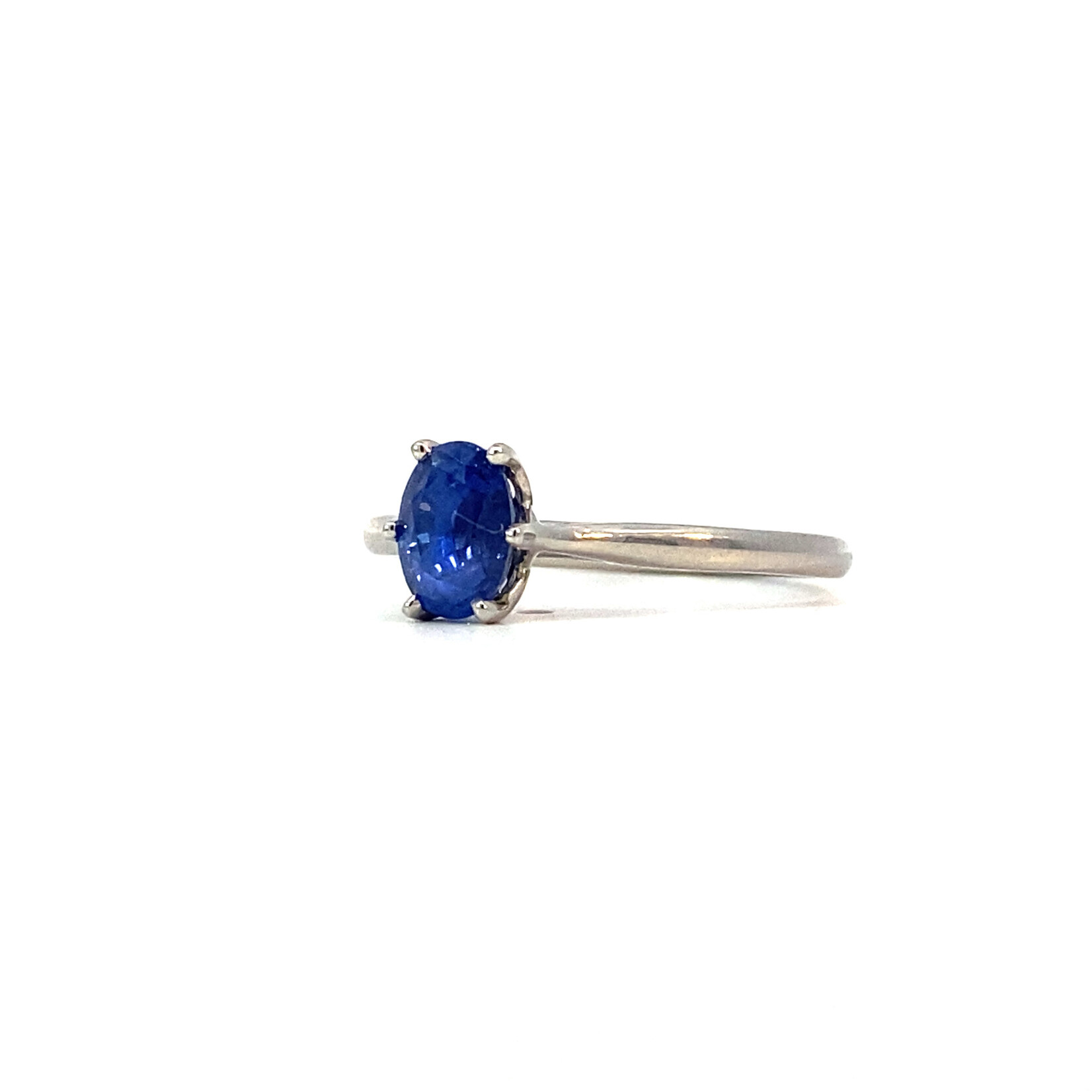 14K White Gold Ceylon Sapphire 1.40ct sz7.25