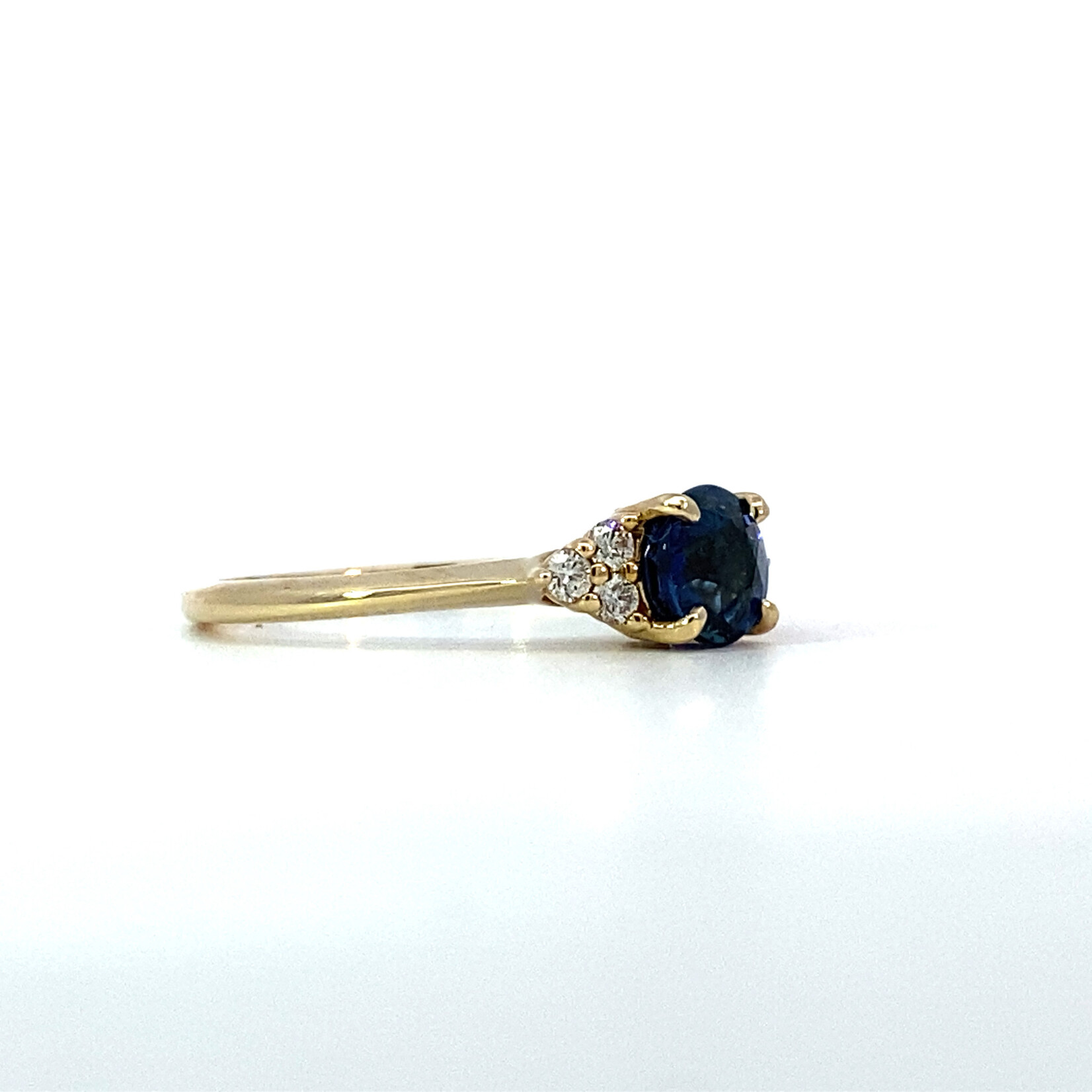 14K Yellow Gold Sapphire & Diamond D.13cttw sz6.75