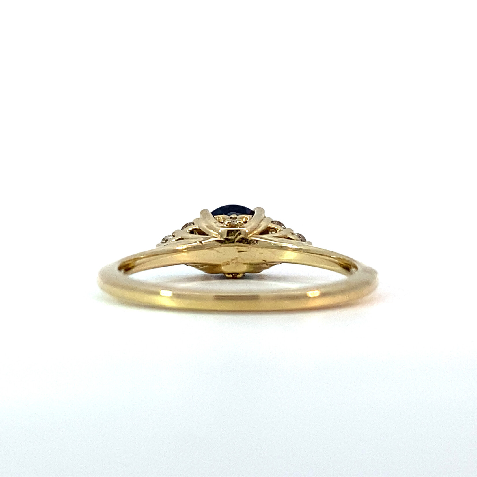 14K Yellow Gold Sapphire & Diamond D.13cttw size 6.75