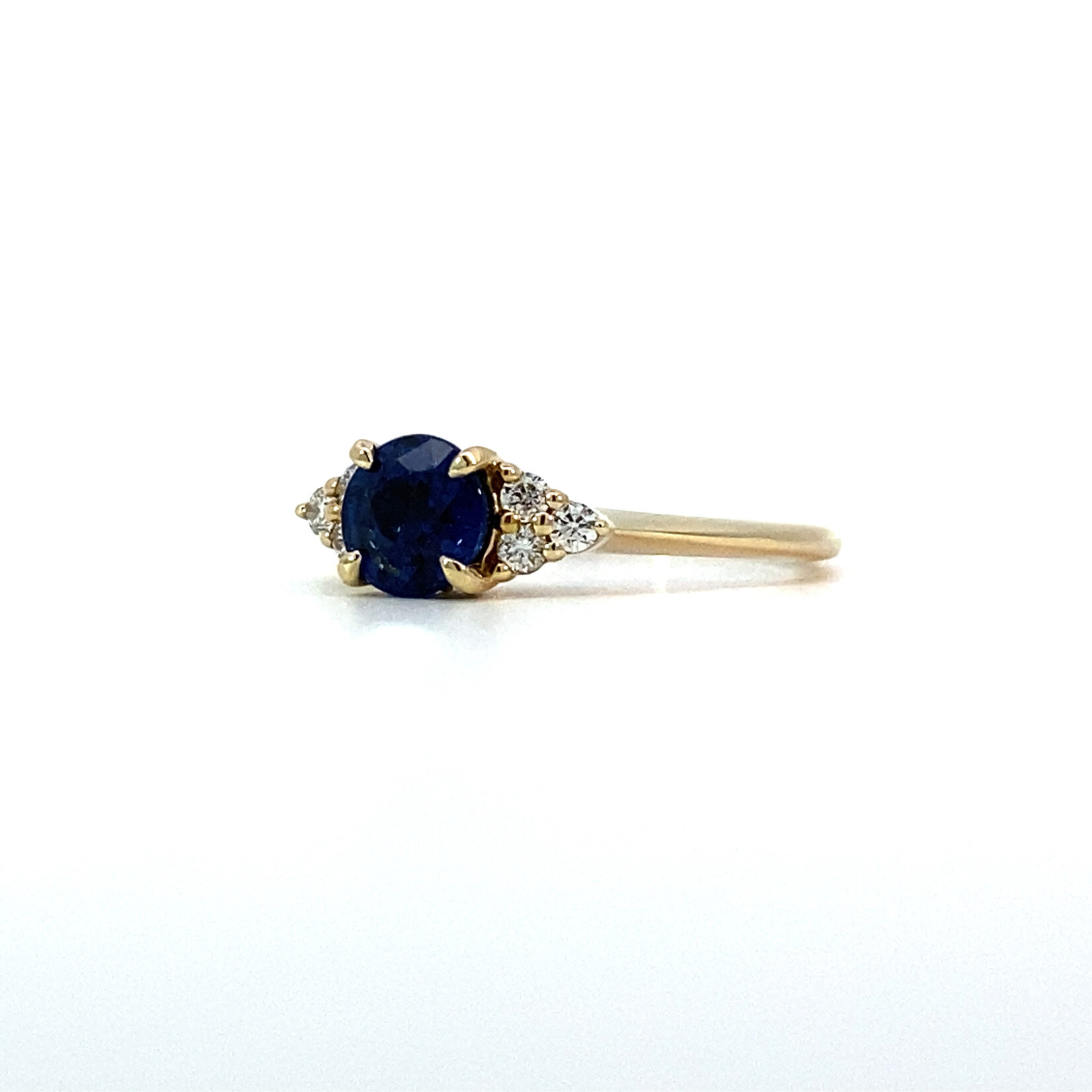 14K Yellow Gold Sapphire & Diamond D.13cttw sz6.75