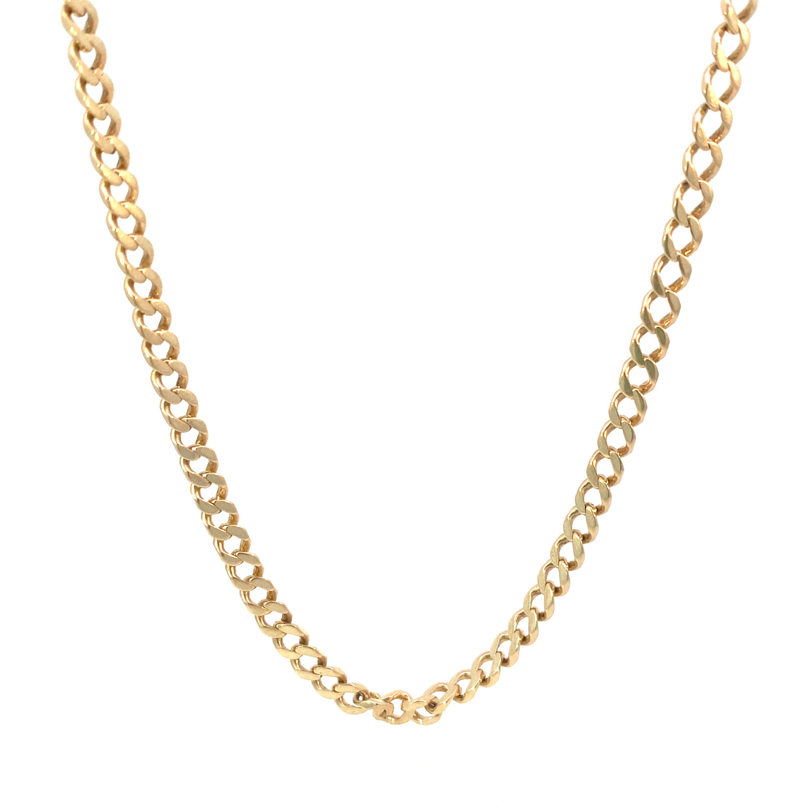 14K Yellow Gold 18" Curb Chain