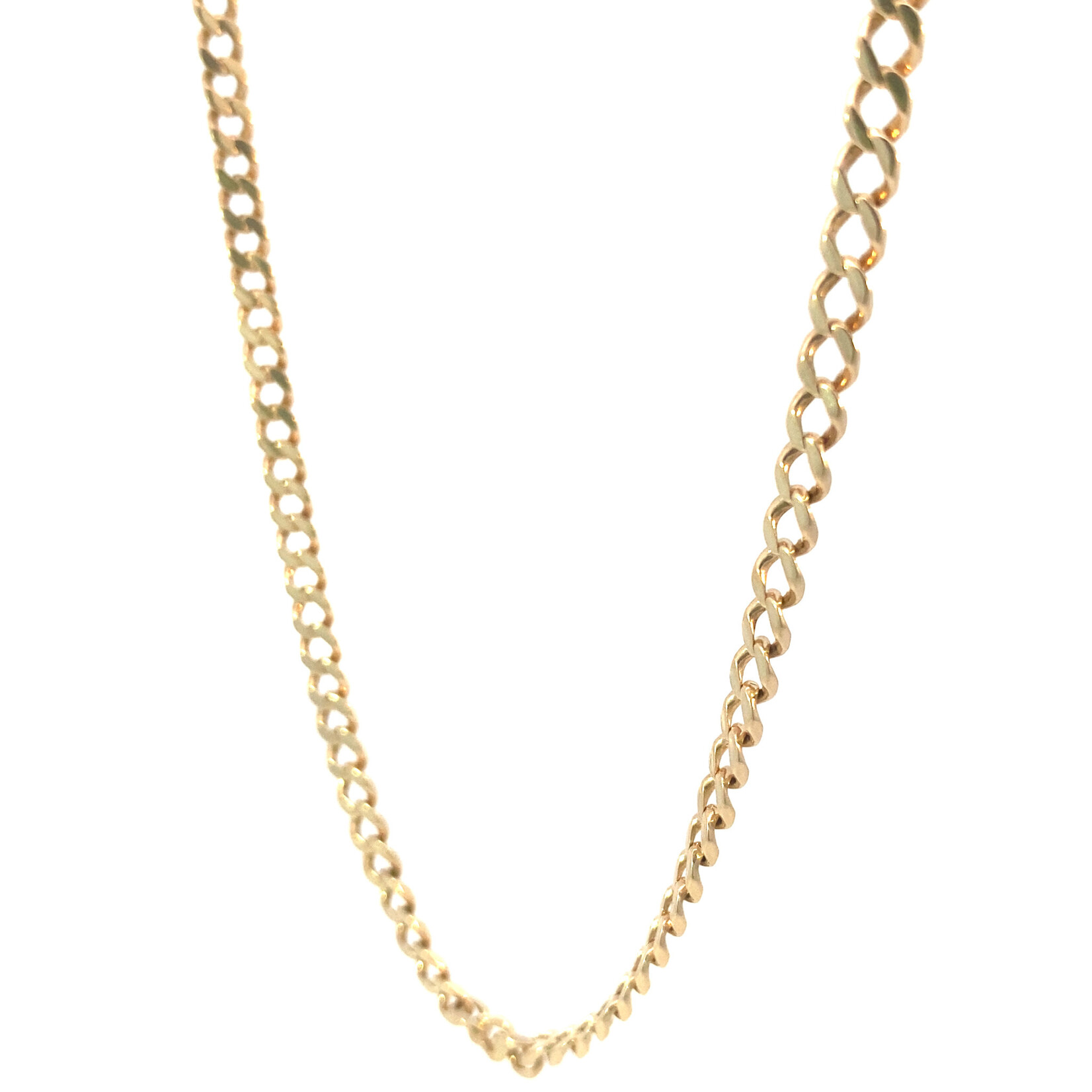 14K Yellow Gold 18" Curb Chain