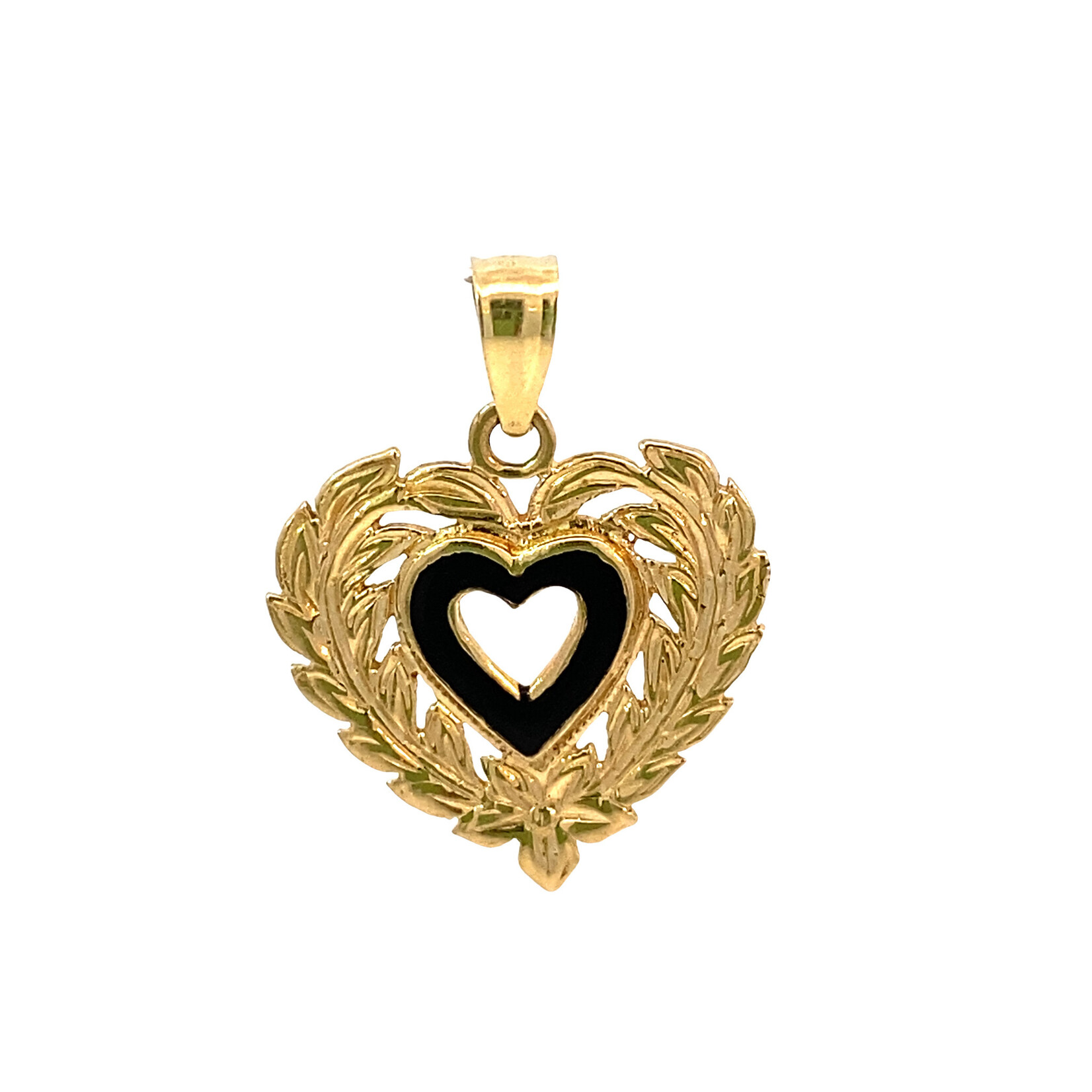 14K Yellow Gold Heart pendant