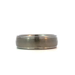 Tungsten 7mm with Polished borders size 10