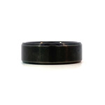 Tungsten 8mm Beveled-Edge ring size 11 "I Love You"