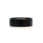 Tungsten 8mm Beveled-Edge ring size 10