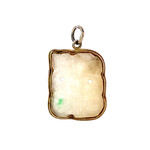 Sterling Silver White Carved Jade