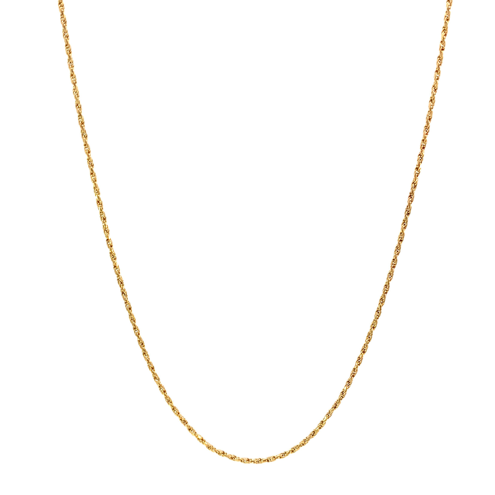 14K Yellow Gold 16" Rope chain