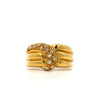 18K Yellow Gold Diamond Ring D+/-.36cttw size 7