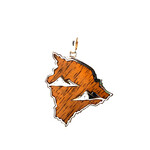 Sterling Silver Big Island Koa Pendant