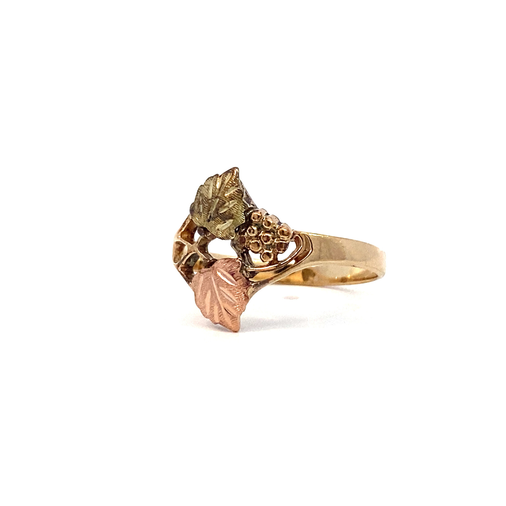 10K Tri-Color Black Hills Gold Ring size 5.25