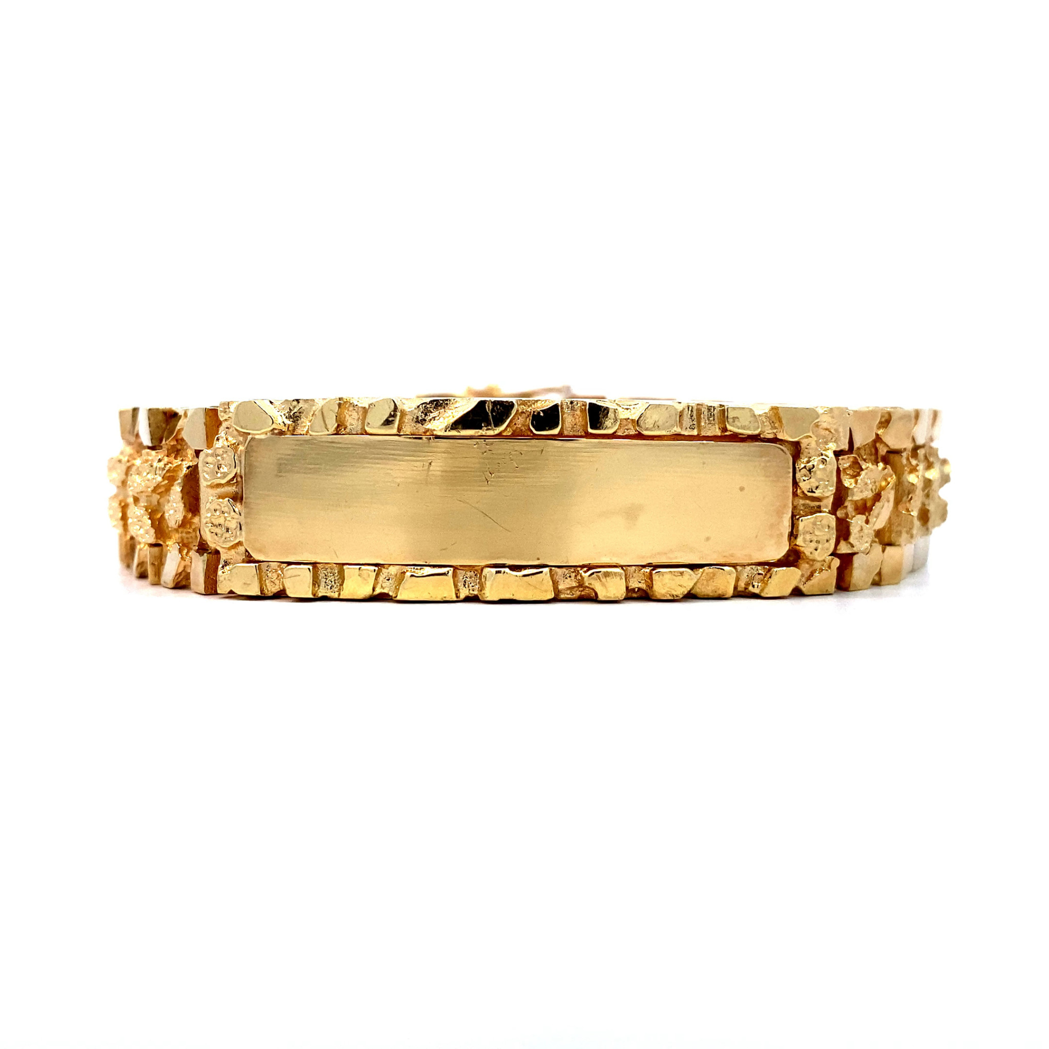 AMSC1 14KY 8 Men s Nugget ID Bracelet