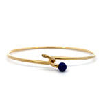 14K Yellow Gold Lapis Hook bracelet