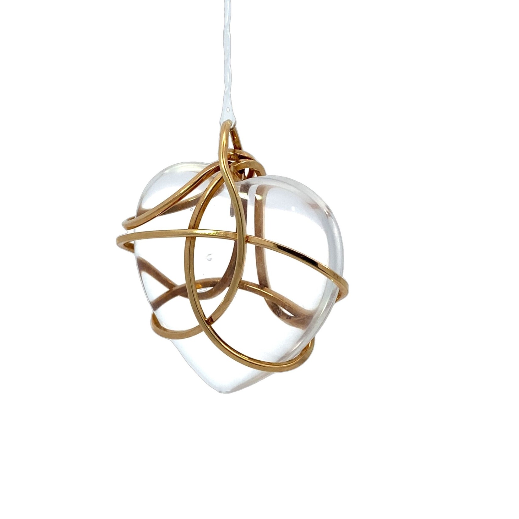 Wire Wrapped Crystal Heart