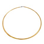 14K Two-Tone 17" Omega Necklace
