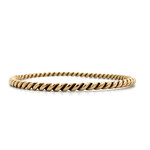 14K Yellow Gold Twist bangle sz7