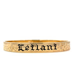 New Floral 14K Yellow Gold "Leilani" 8mm Flat Medium New Floral Scroll