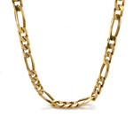 14K Yellow Gold 20" 6mm Figaro Chain