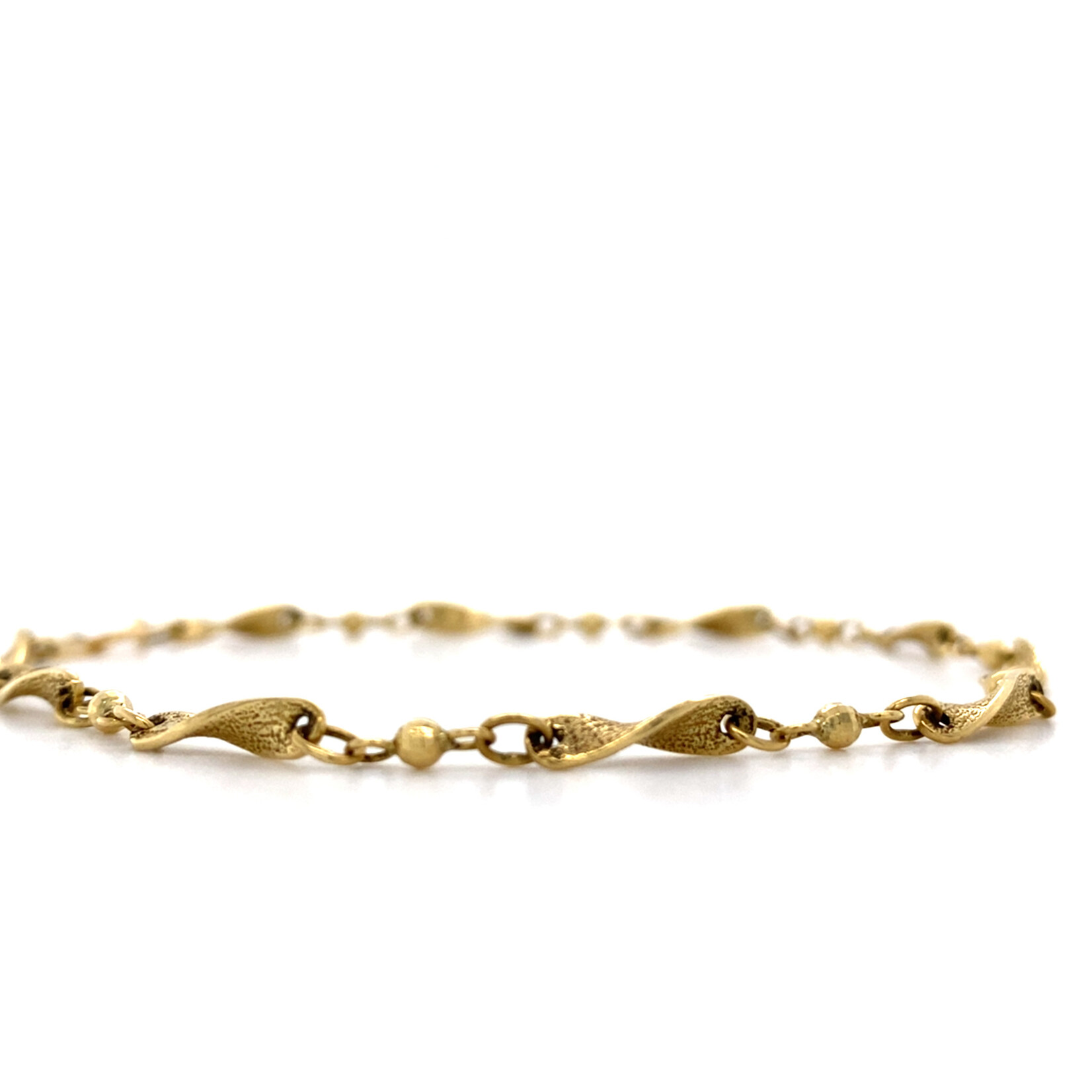 14K Yellow Gold 9" Twist Bracelet