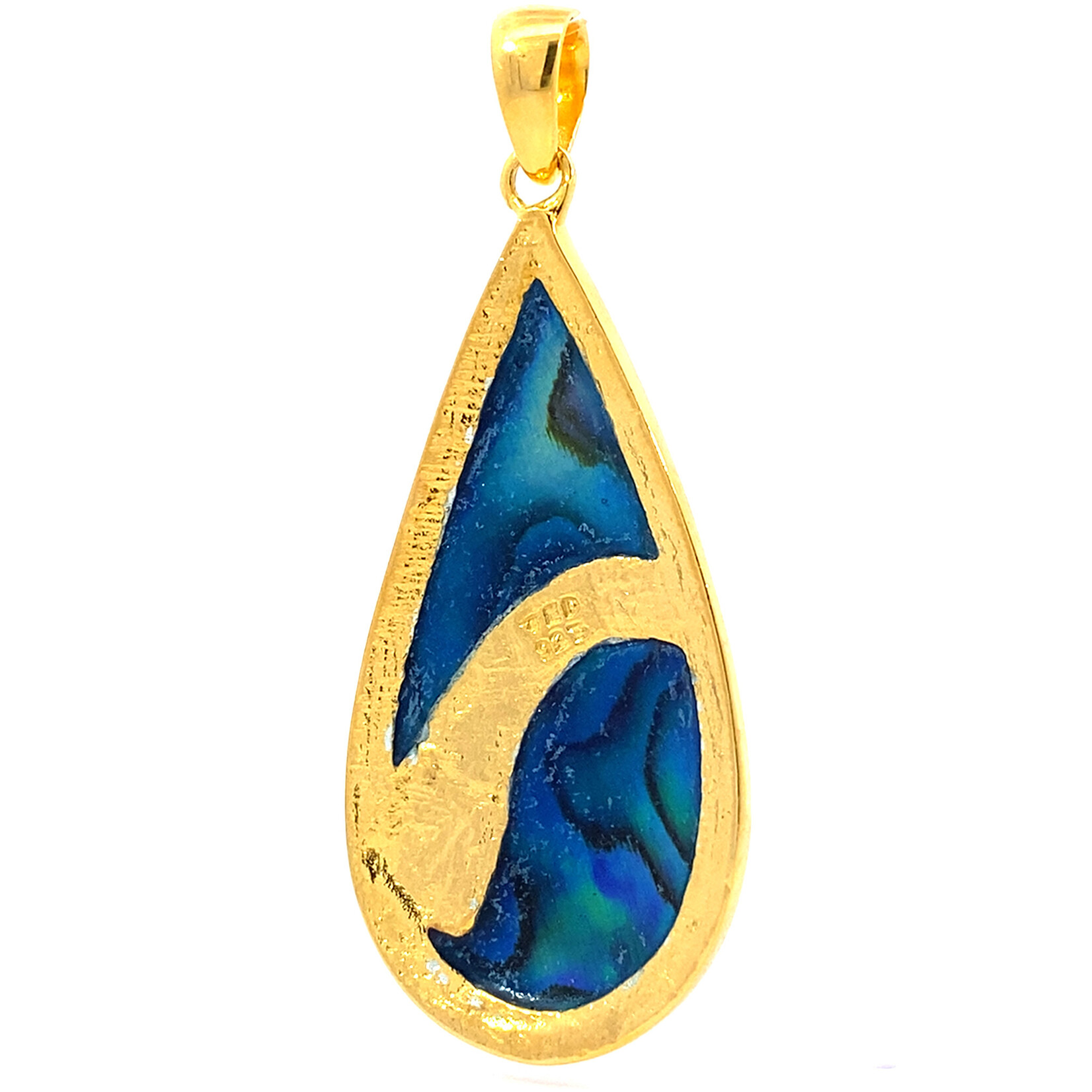 18K Gold Vermeil Island Chain Paua Pendant
