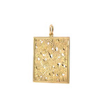 14K Yellow Gold 20x25mm Lasting Peace & Tranquility Pendant