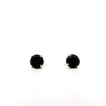 Sterling Silver 6 mm Onyx Studs