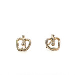 Sterling Silver Tiffany & Company Apple Studs