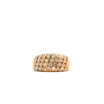 10K Yellow Gold Diamond Ring sz6