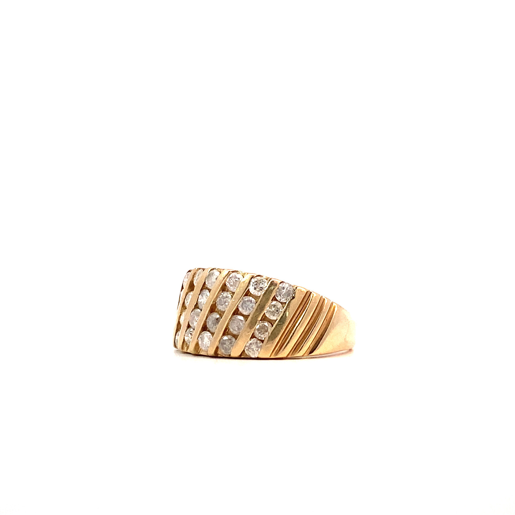 10K Yellow Gold Diamond Ring size 6