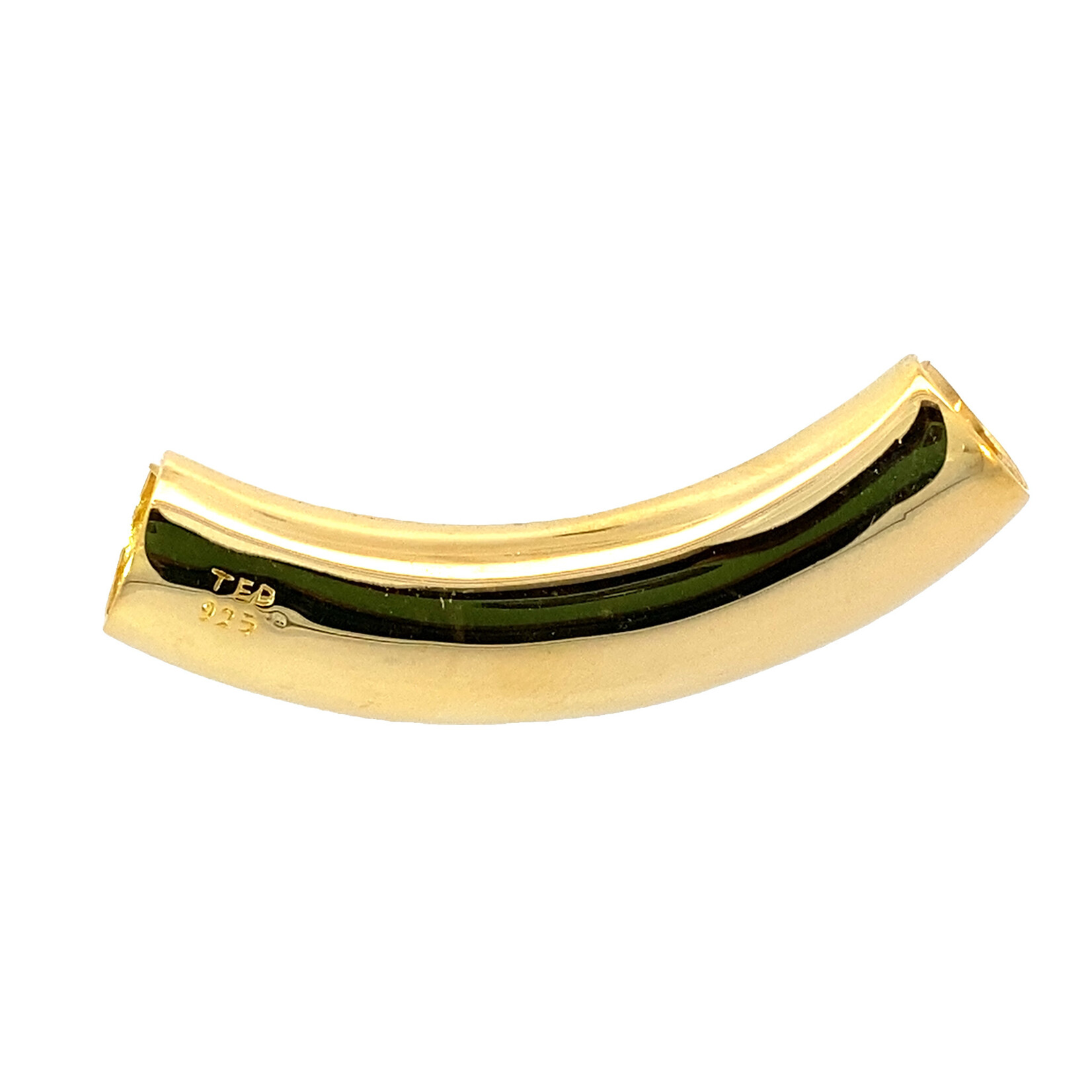 18K Vermeil Island Chain Mother of Pearl Slider Pendant