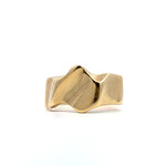 14K Yellow Gold Men's Freeform Ring sz10.25 9.75g